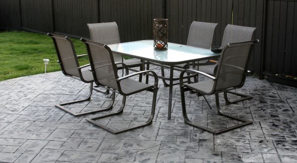 Stamped Concrete Porch Repair