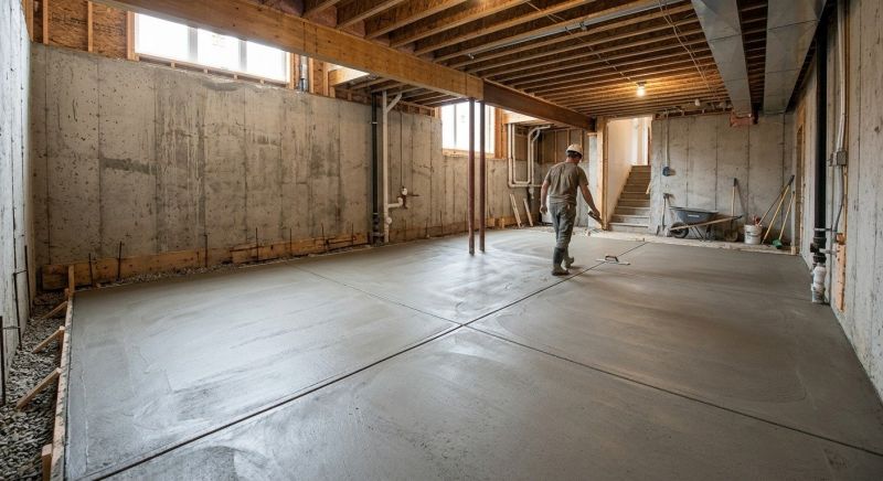 Concrete Basement Pouring in Fredericksburg, VA