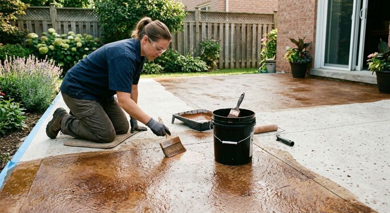 Concrete Floor Staining in Dallas, TX