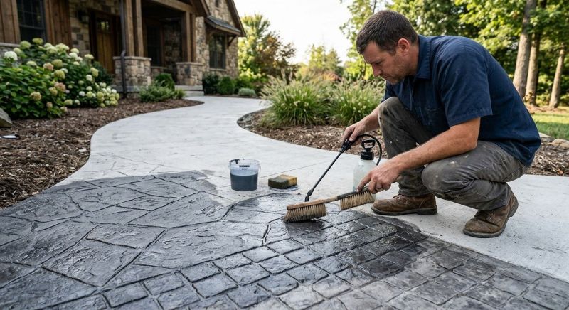 Concrete Staining Service in Frisco, TX