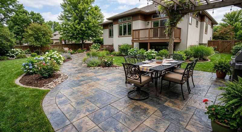 Patio Stamping in Frisco, TX